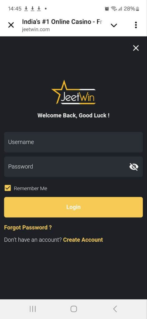 Login and Play jeetwin